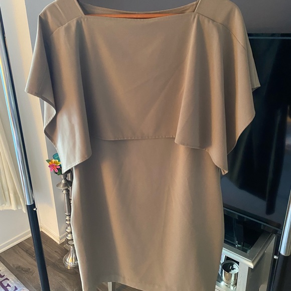 Tan Calvin Klein mini dress - Picture 1 of 6